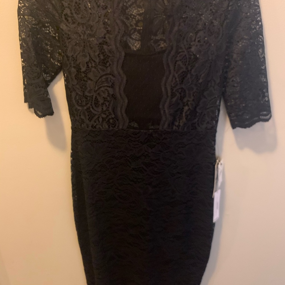 Express Black lace dress